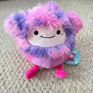 Squishmallow 8 inch Woxie the‎ Bigfoot Pink Tie-die Yeti NWT